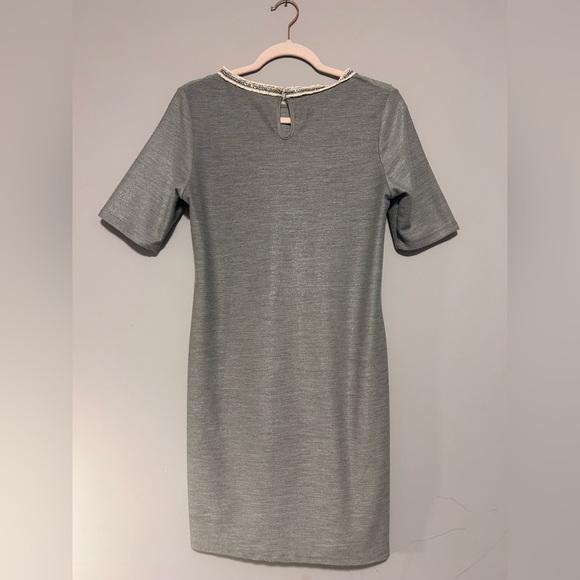 1990s "LILA ROSE" Silver Gray T-Shirt Dress Fall Fashion Vintage - Picture 6 of 11